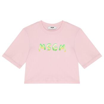 Girls Pink Logo T-Shirt