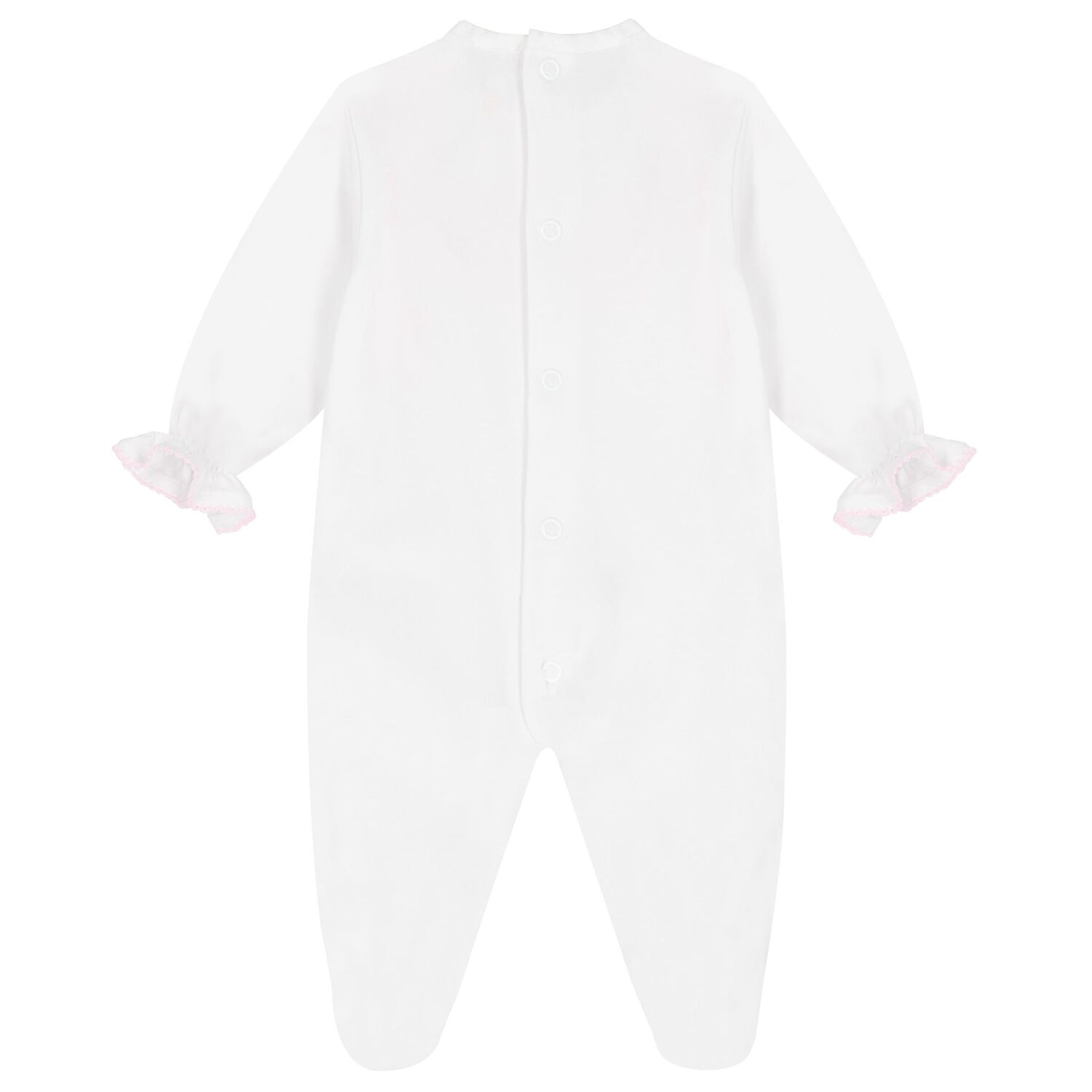 ملابس أطفال دانتيل باللونين الأبيض والوردي للبنات, 1, hi-res