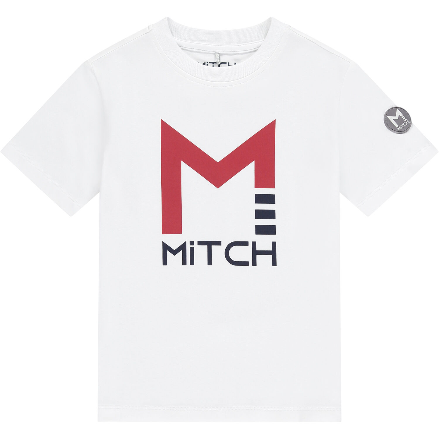 تيشيرت بالشعار باللون الأبيض للأولاد, 1, hi-res