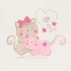 Younger Girls Ivory Cat Long Sleeve Top, 1, hi-res