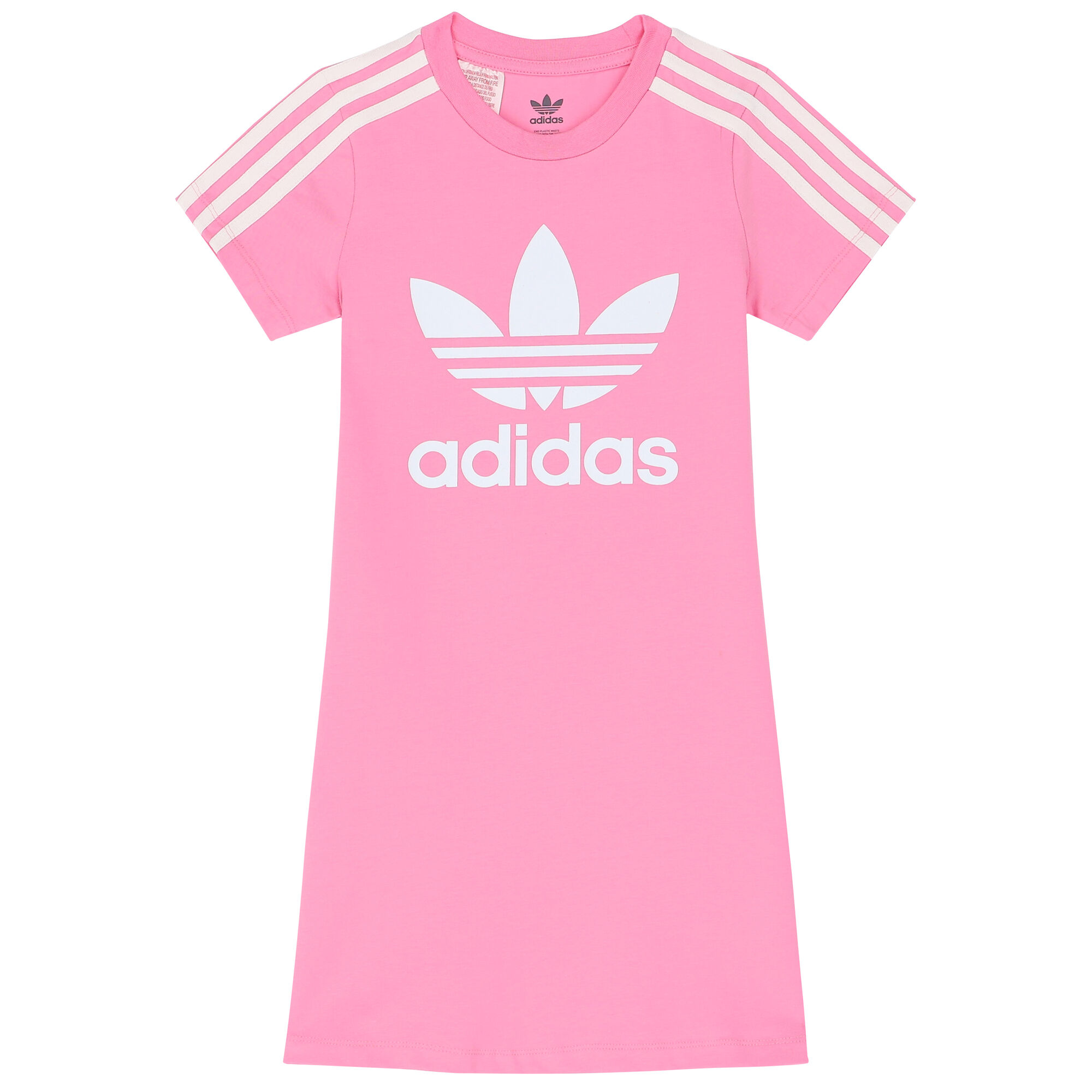 adidas Originals Girls Pink Logo Dress Junior Couture QA