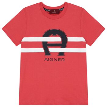 Boys Red Logo T-Shirt