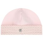 Baby Girls Pink Logo Hat, 3, hi-res