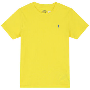 Ralph Lauren Boys Yellow Logo T-Shirt, 2 Boys Yellow Logo T-Shirt