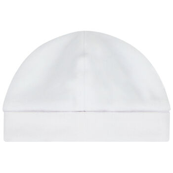 Baby Boys White Logo Hat