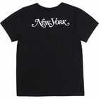 Girls Black Logo T-Shirt, 1, hi-res