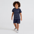 Boys Navy Bermuda Shorts, 1, hi-res