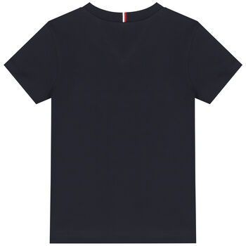 Boys Navy Blue Logo T-Shirt