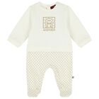 Ivory Logo Babygrow, 1, hi-res