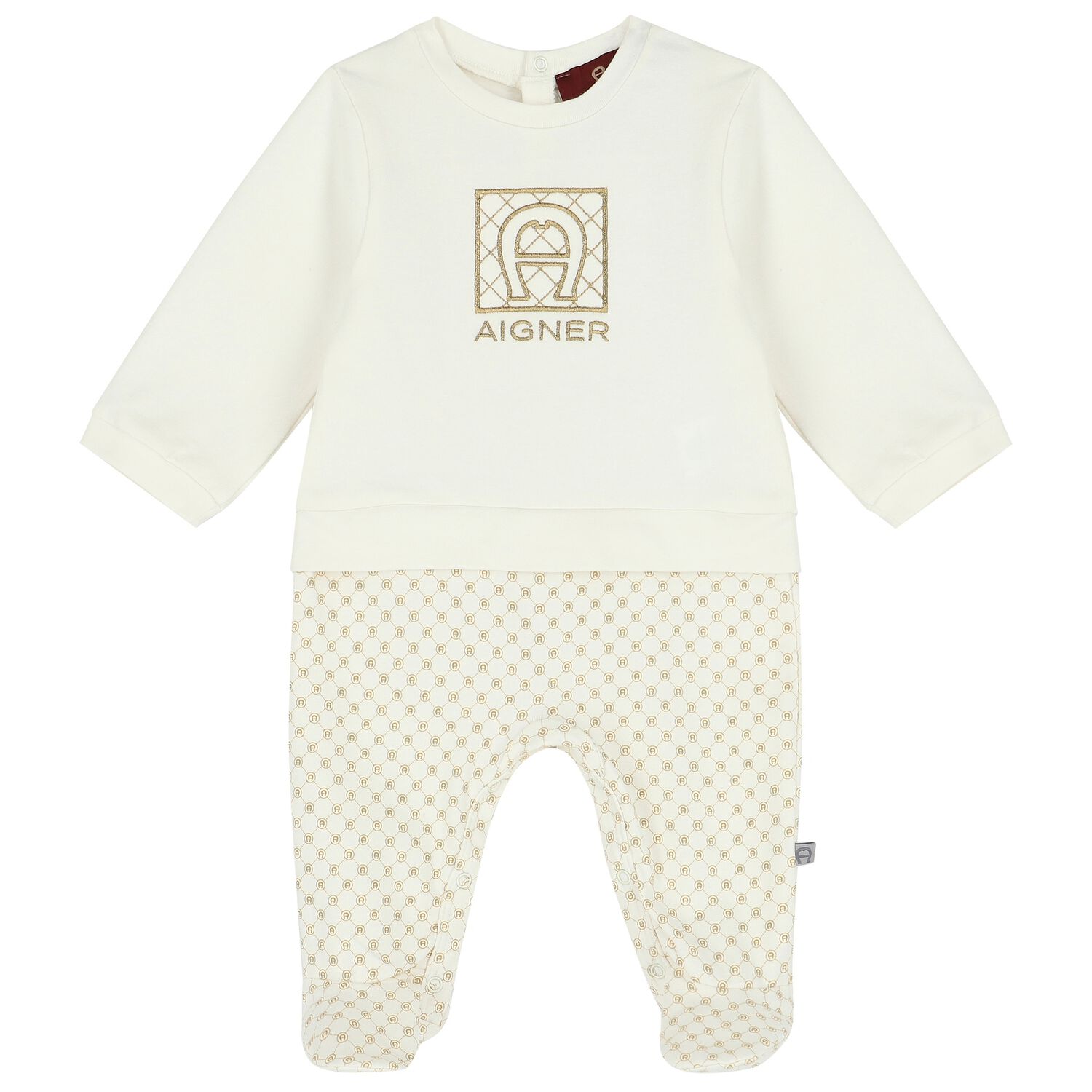 Ivory Logo Babygrow, 1, hi-res image number null