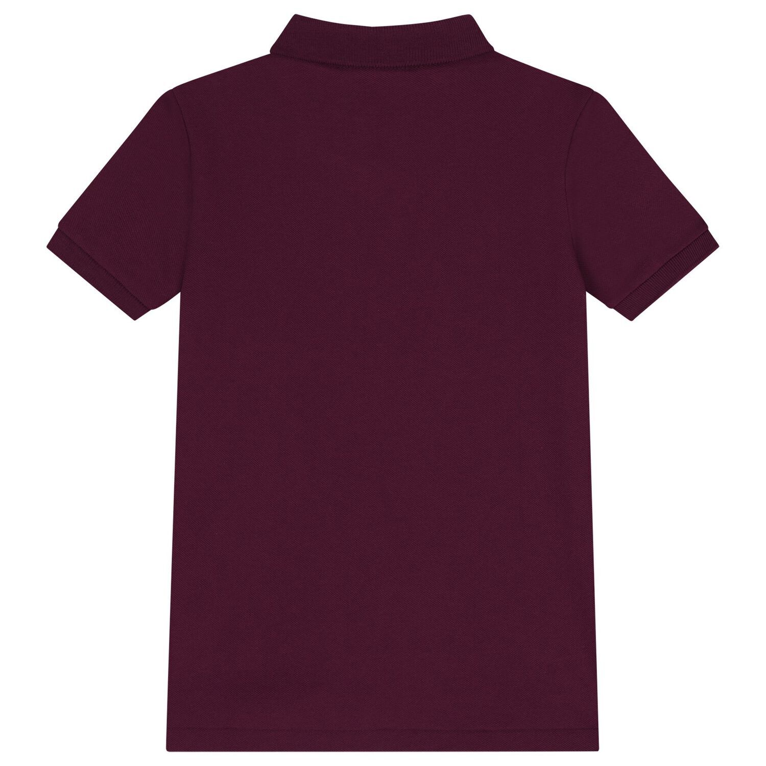 Boys Burgundy Logo Polo Shirt, 1, hi-res image number null