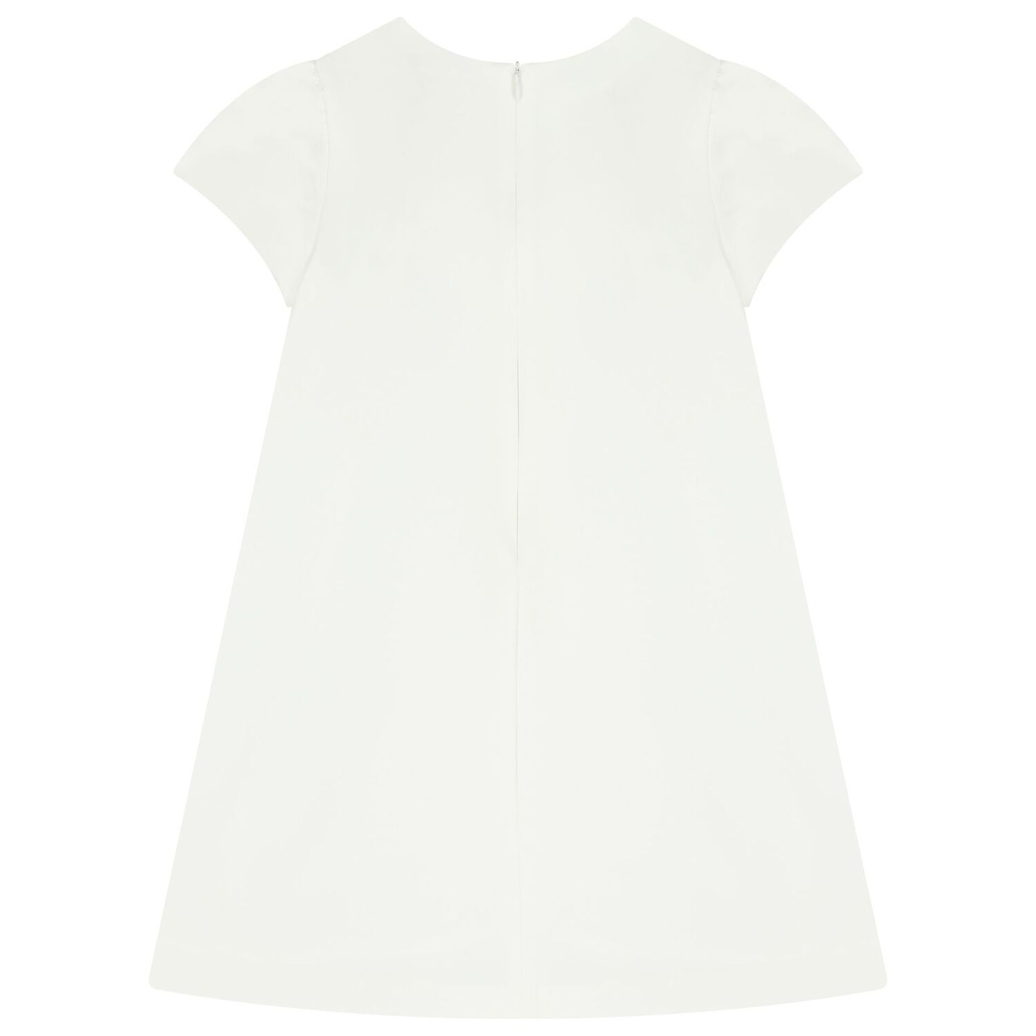 فستان أبيض مرصع بالماس للبنات, 1, hi-res