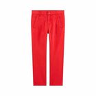 Boys Red Cotton Trousers, 1, hi-res