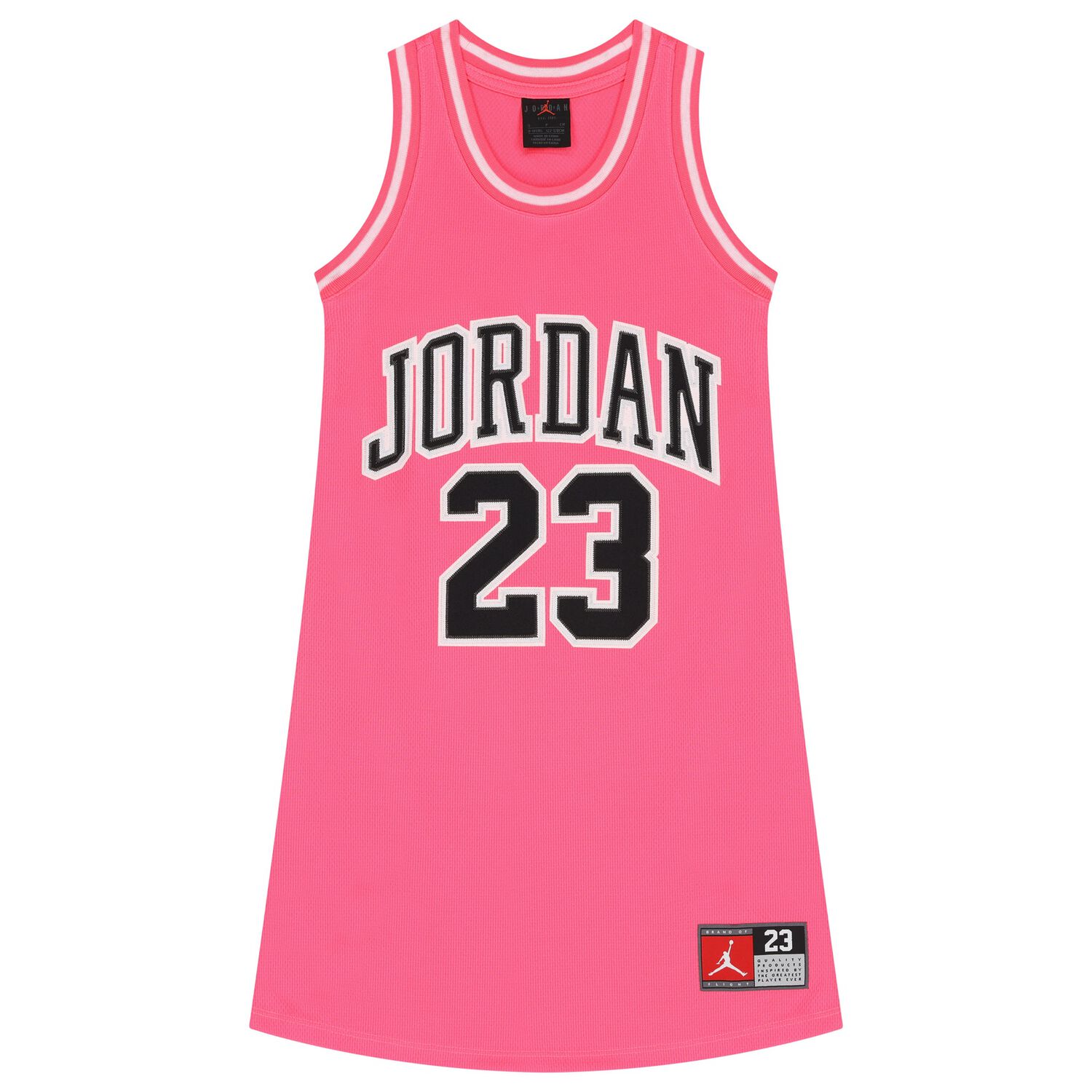 Girls Pink Jordan Jersey Dress, 1, hi-res