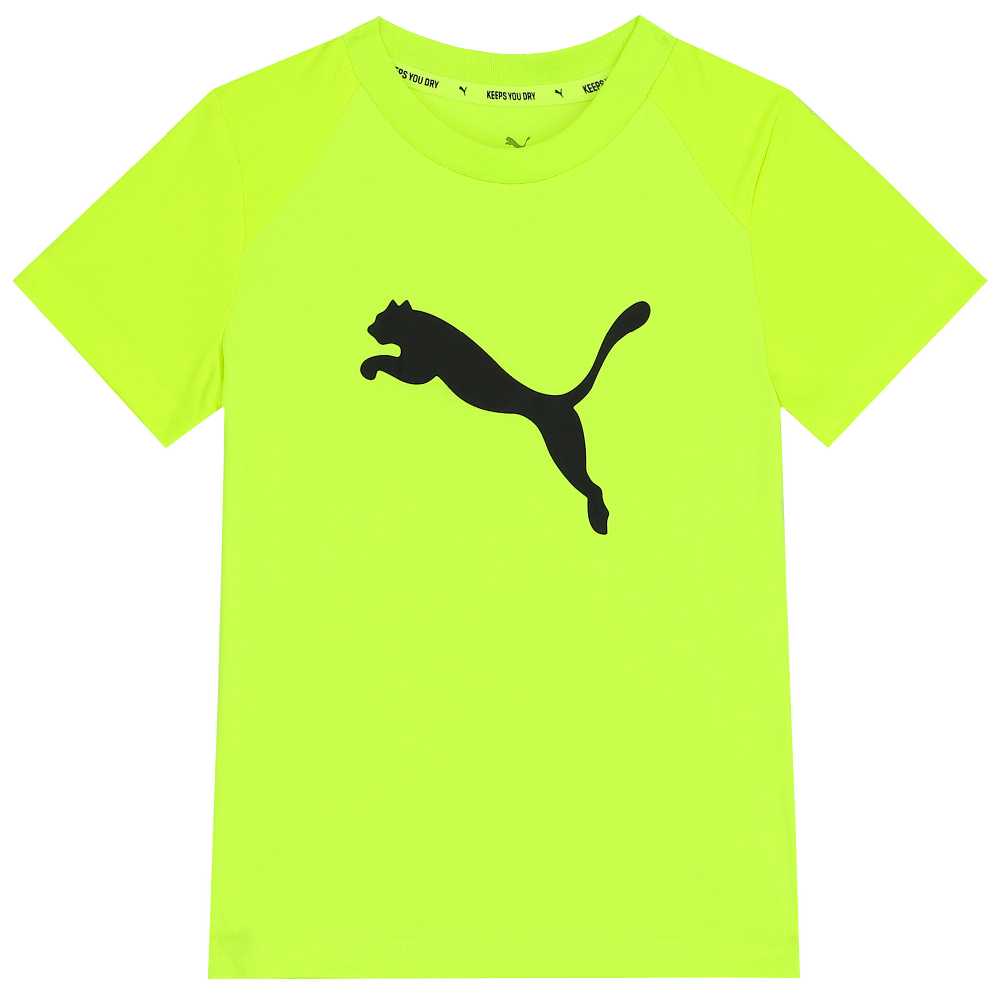 Puma Neon Green Logo T Shirt Junior Couture QA