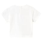 Younger Girls White Cherry T-Shirt, 2, hi-res