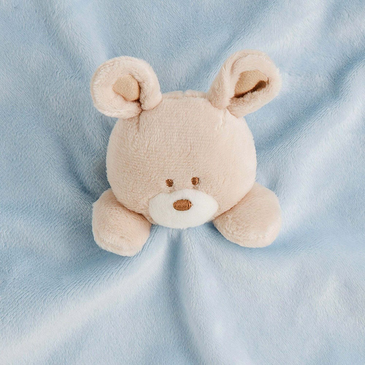 Baby Boys Blue Doudou Comforter, 1, hi-res