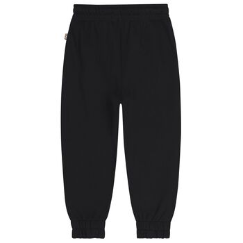 Boys Black EKD Logo Joggers