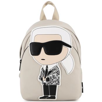 Boys Beige Ikonik Karl Backpack