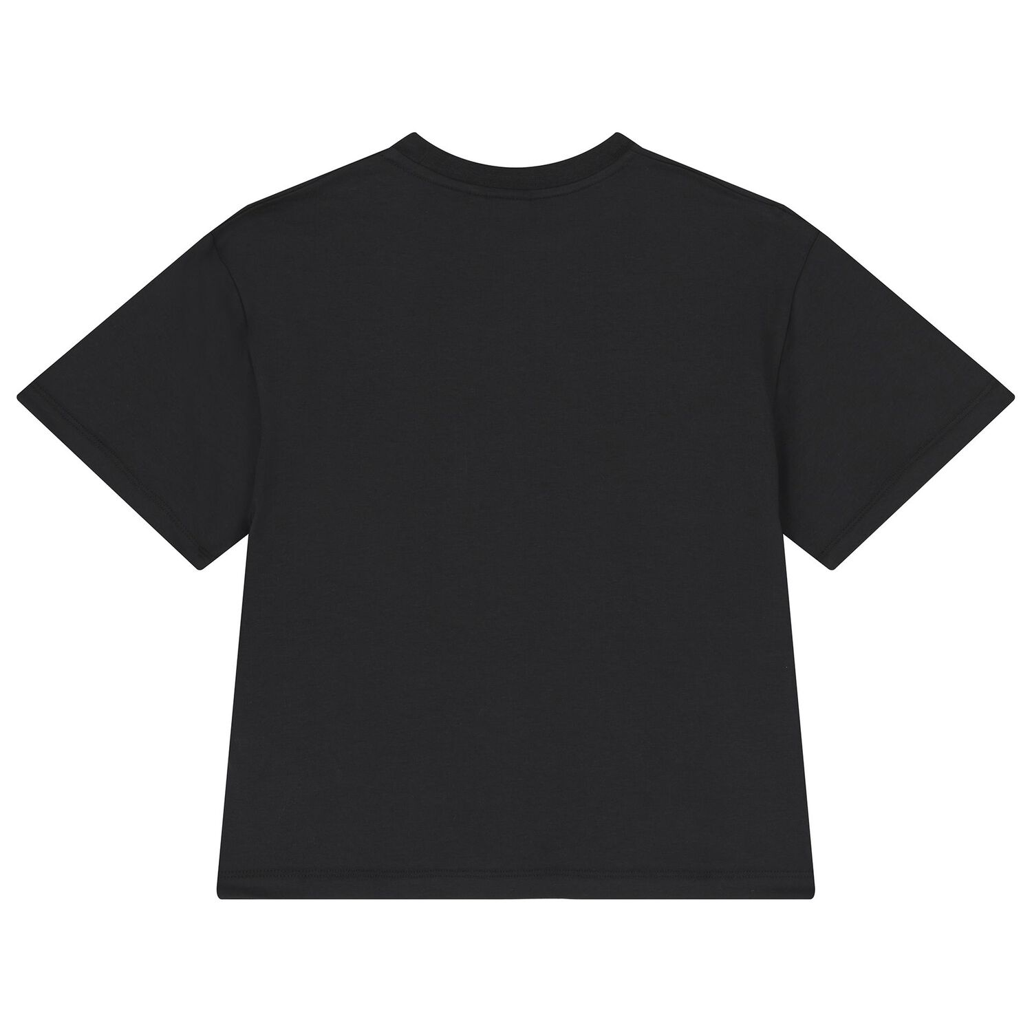 Girls Black Logo T-Shirt, 1, hi-res