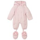 بدله ثلجية بنات  مطرزه للاطفال باللون الرمادى, 3, hi-res