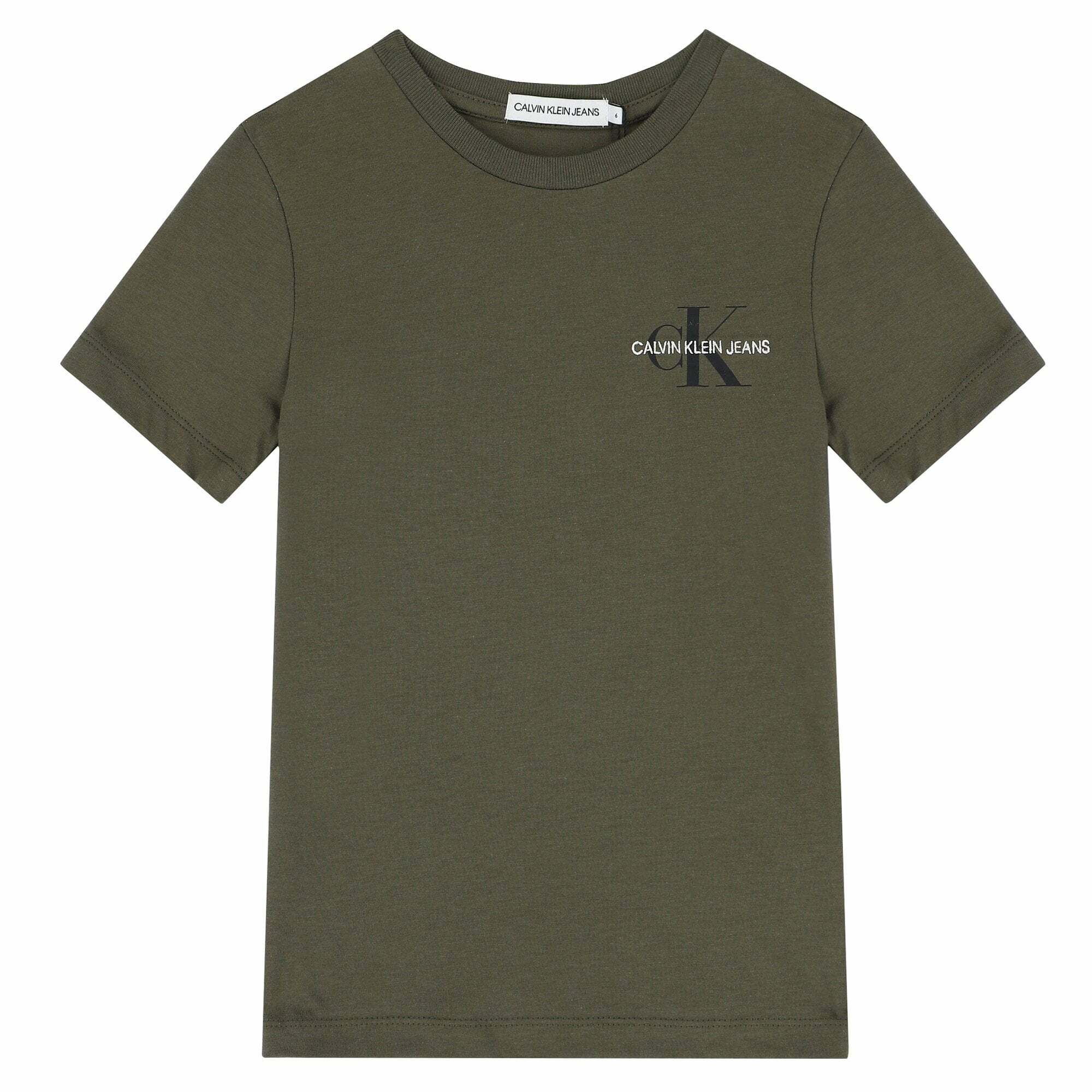 Calvin klein khaki t shirt clearance