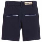 Boys Navy Shorts, 1, hi-res