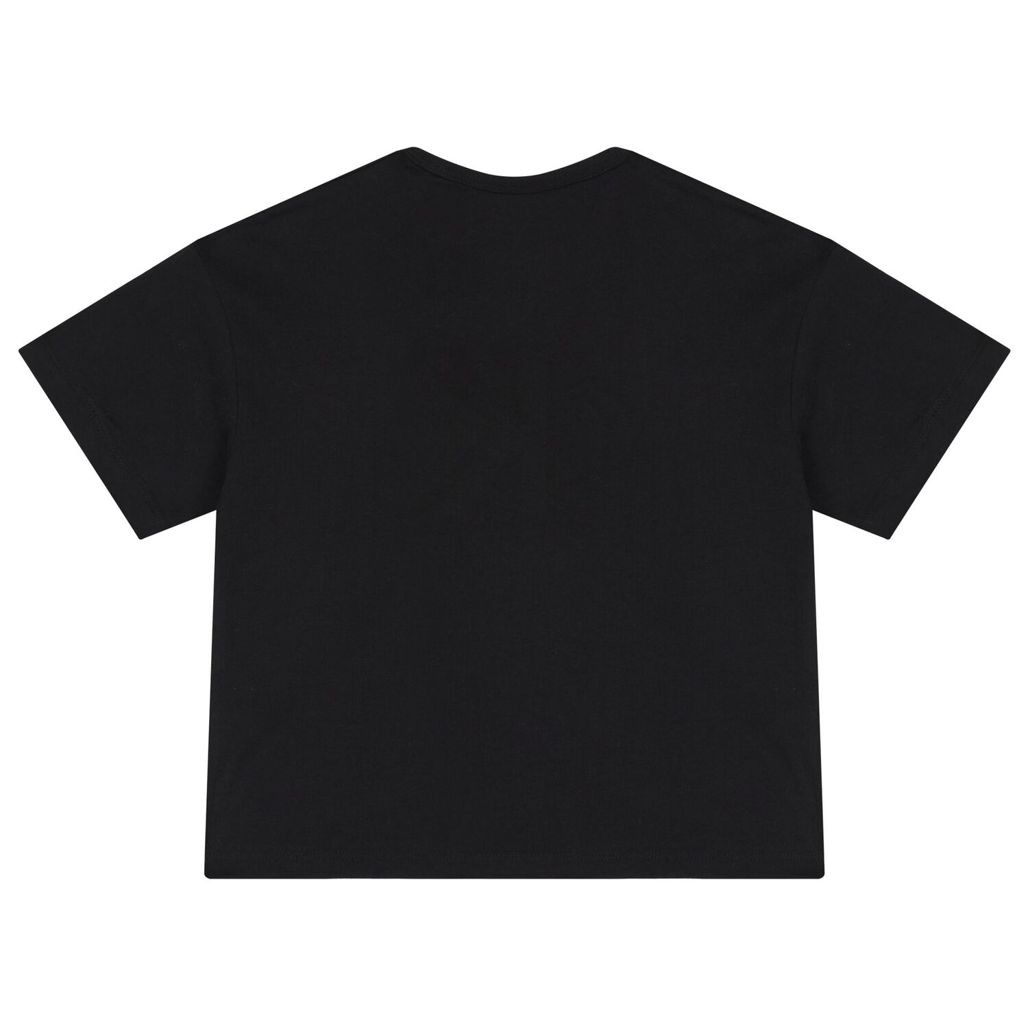 Girls Black Logo T-Shirt, 1, hi-res image number null