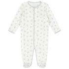 Baby Boys White Polo Bear Babygrow, 1, hi-res
