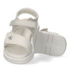 Girls White Logo Sandals, 1, hi-res