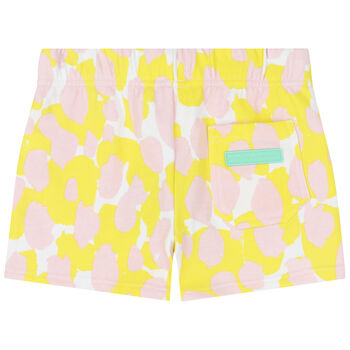 Girls White, Yellow & Pink Shorts