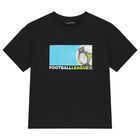 Boys White & Black Football T-Shirts ( 2 Pack ), 2, hi-res