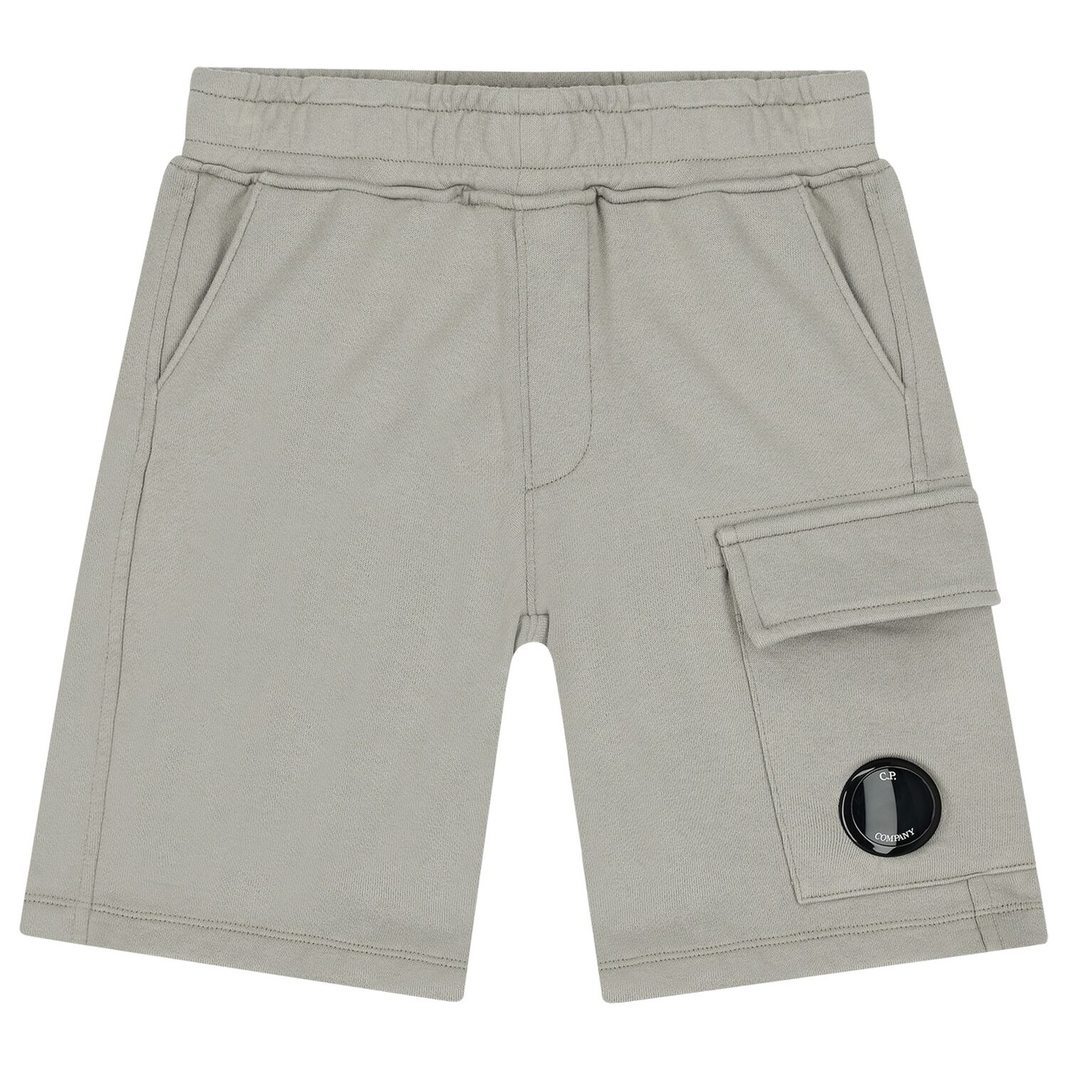 Boys Grey Logo Shorts, 1, hi-res