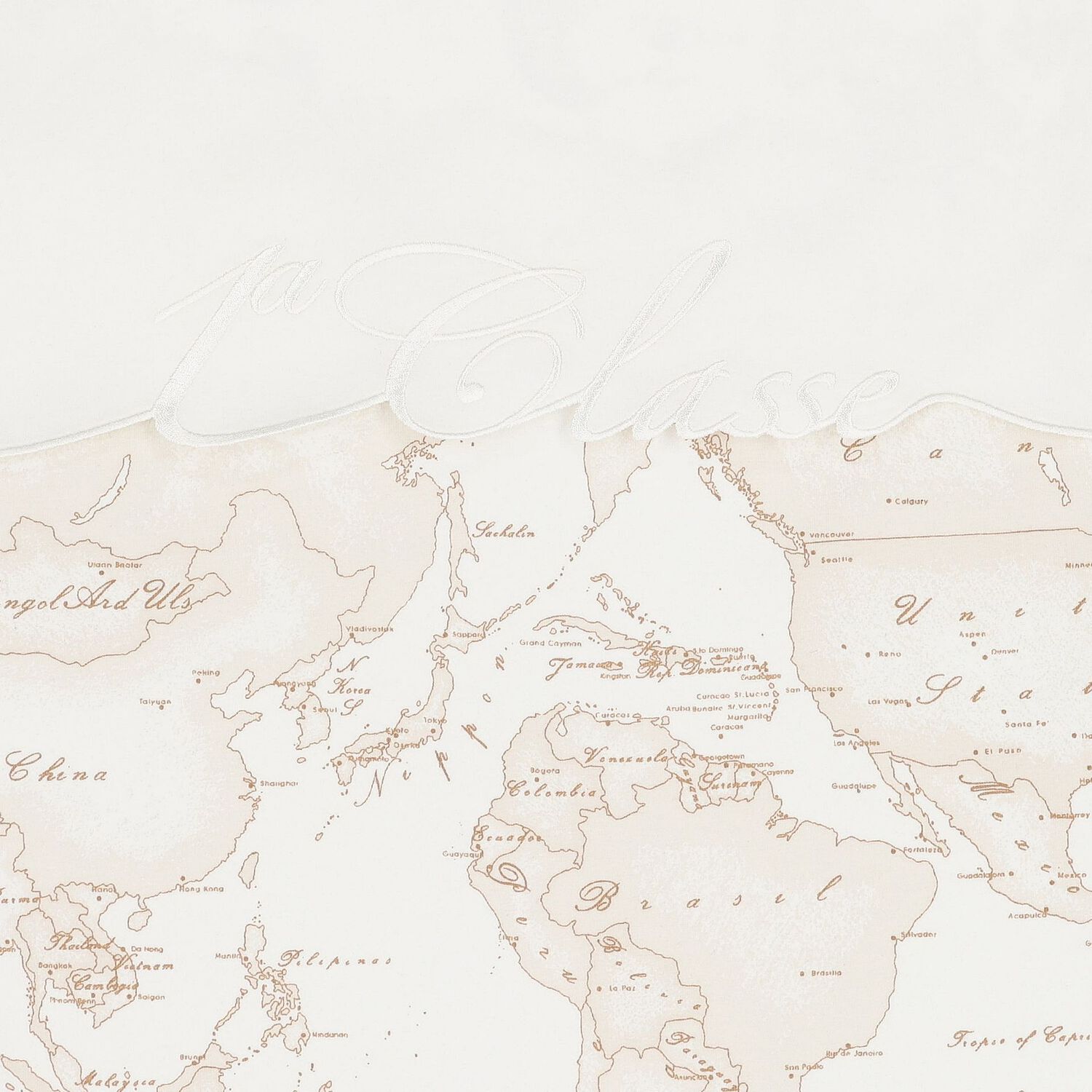 Ivory & Beige Geo Map Baby Nest, 1, hi-res