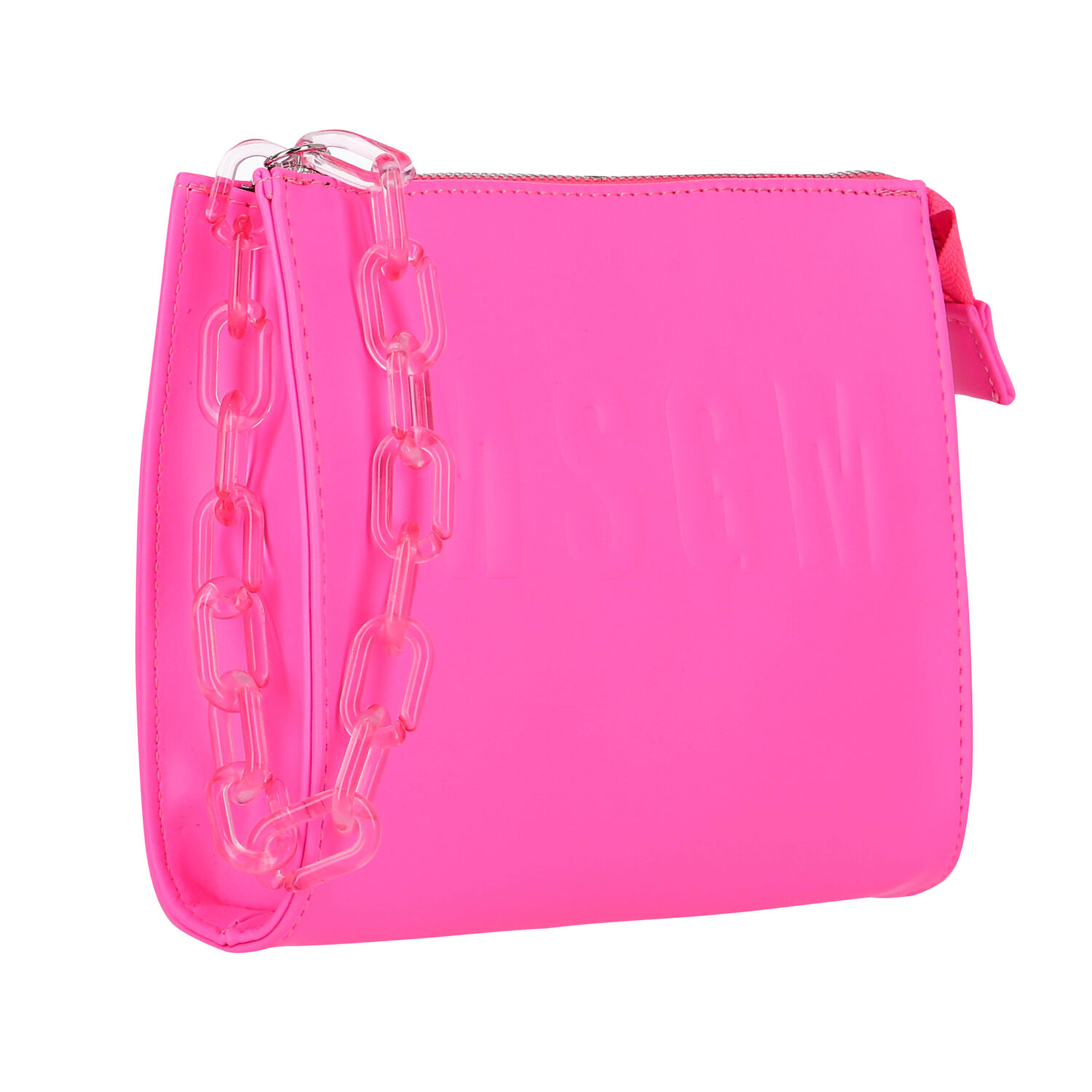 حقيبة يد بالشعار باللون الوردي, 1, hi-res