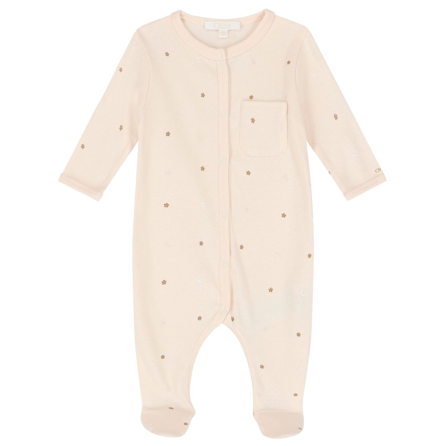 طقم هدية أفرول بنات بالشعار باللون الوردى, 1, hi-res