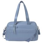 Blue Faux Leather Changing Bag, 3, hi-res