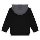 بدلة رياضية بالشعار باللون الأسود والرمادي للأولاد, 1, hi-res