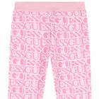 Girls Pink Logo Joggers, 1, hi-res