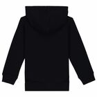 Black Logo Hooded Top, 1, hi-res