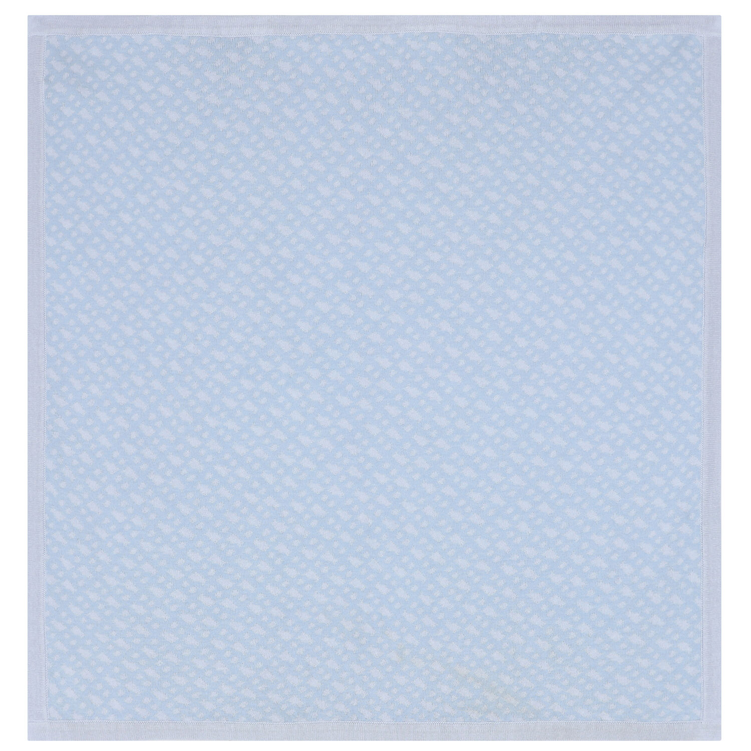 Baby Boys Blue Logo Knitted Blanket, 2, hi-res