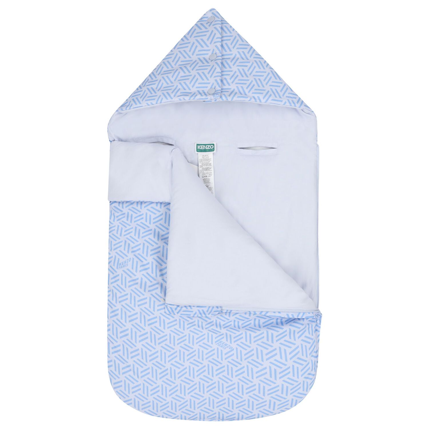 مدس اولاد قابل للعكس بطبعه شكل هندسي باللون الازرق , 2, hi-res