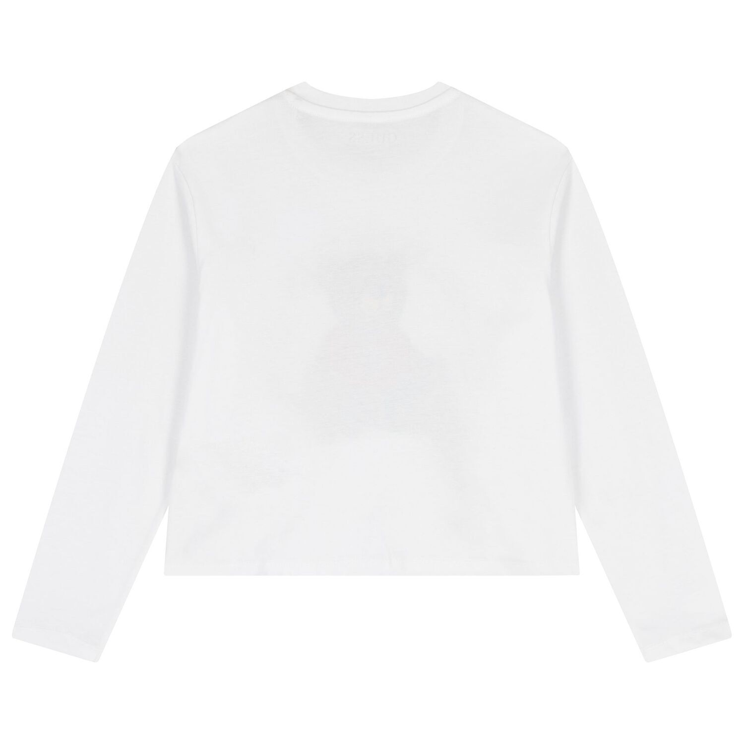 Boys White Teddy Bear Logo Long Sleeve Top, 1, hi-res image number null