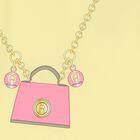 Younger Girls Yellow Logo Bag Dress, 1, hi-res