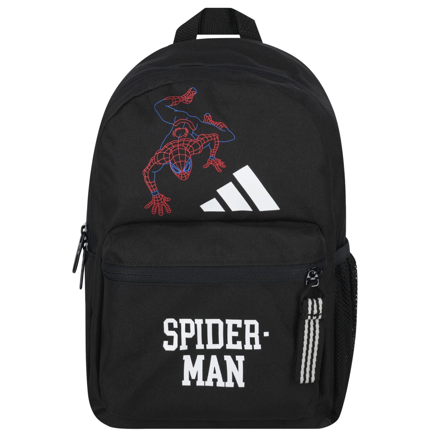 Younger Boys Black Spider-Man Marvel Backpack ( 34cm ), 1, hi-res