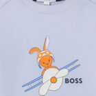 Baby Boys Blue Logo T-Shirt, 1, hi-res