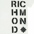 Boys White Logo T-Shirt, 1, hi-res