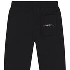 Girls Black Logo Joggers, 1, hi-res