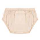 طقم فستان باللون  بيج بشعار للفتيات , 1, hi-res