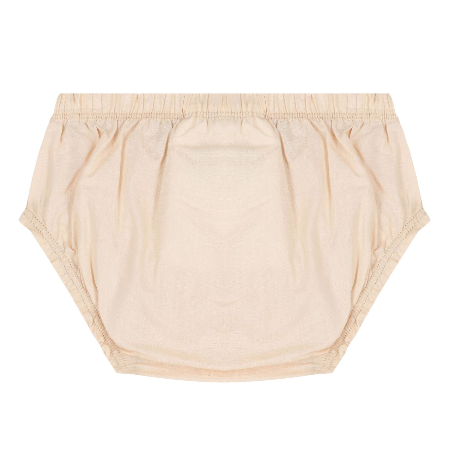 طقم فستان باللون  بيج بشعار للفتيات , 1, hi-res